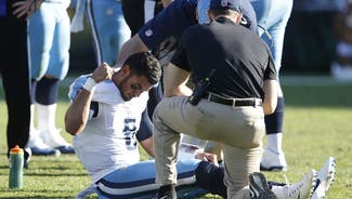 Next Story Image: Quarterback Marcus Mariota Injured, Leaves Game On Cart